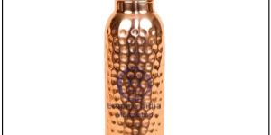 Dotted Hammered Finish Copper Water Bottle