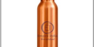 plain matte finish copper water bottle