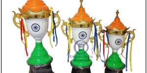 tri-color champion cup trophy