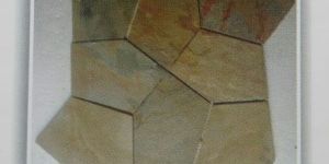 600x600mm Gold Jumble Pattern Mosaic Tile