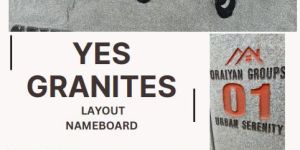 granite layout name board
