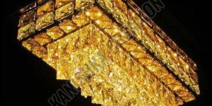 Rectangular Crystal Chandelier