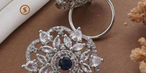 American Diamond Silver Rings