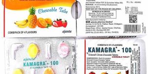 Kamagra 100mg Sildenafil Citrate Chewable Tablet