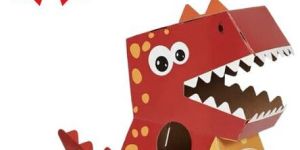Diy Dinosaur Cardboard Costume for Kids