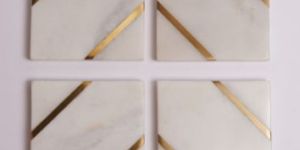 Marble Stone Coaster Set