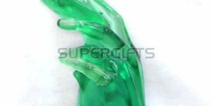 Green Acrylic Hand Trophy