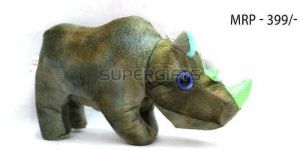 Green Rhino Soft Toy