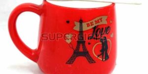 Red Ceramic Tea Cup