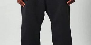 Mens Black Relax Fit Cotton Joggers