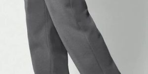 Mens Grey Relax Fit Cotton Joggers