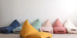 Triangle Lounger Bean Bag Chair