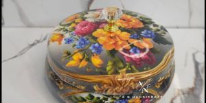 Flower Print Metal Box