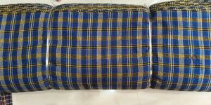 polyester cotton tool check fabric