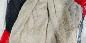 Beige Terry Hanging Cotton Kitchen Towel