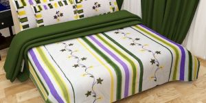Stylish Printed Floral Double Bed Sheet Set