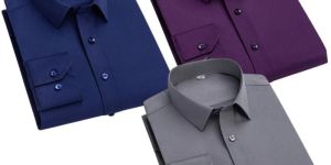 Mens Plain Giza Cotton Shirts