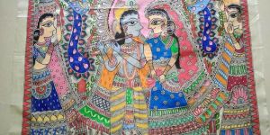 Canvas Designer Madhubani Painting