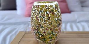 8 Inch Dholak Shaped Tafan Table Lamp