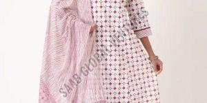 Burgundy Orbit Anarkali Suit