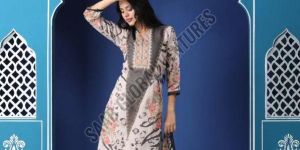 Twilight Tones Printed A-Line Suit