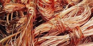 bright red copper wire scrap