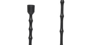 Black Powder Coated Aluminum Candle Holder