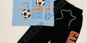 Boys Soccer Print Jogger Set