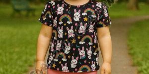 Kids Girls Print T-shirt & Leggings Set