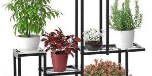 Metal 5 Tier Plant Stand For Balcony