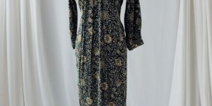 Dark Green Printed Cotton Kurti