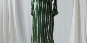 Green Georgette Ladies Kurti