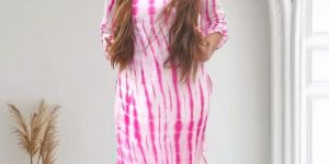 Pink Georgette Ladies Kurti