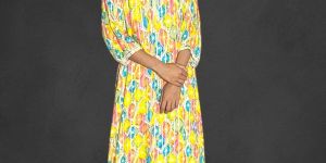 printed rayon palazzo kurti set