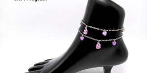 92 5 silver charms payal