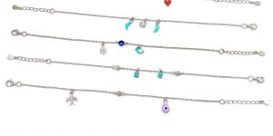 92.5 Silver Whispering Charms Bracelet