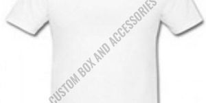 190 GSM White Polyester Round Neck Sublimation T-Shirt