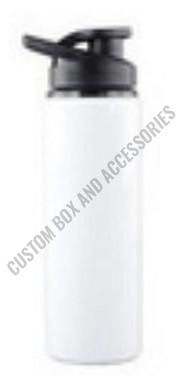 750 Ml White Stainless Steel Sports Sipper Bottle