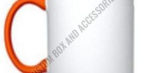 A++ Grade 350 Ml Orange Three Tone Ceramic Mug