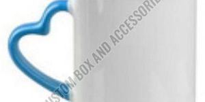 A++ Grade 350 Ml Sky Blue Three Tone Ceramic Mug