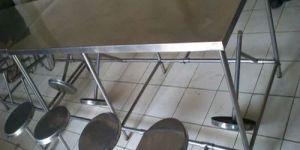 Stainless Steel Cafeteria Table