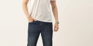 Mens Regular Fit Bootcut Denim Jeans