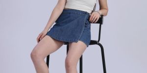 Ladies Denim Short Mini Skirt