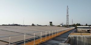 solar rooftop walkway railing