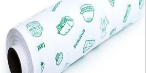 White Printed Butter Paper Roll