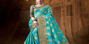 Party Wear Organza Silk Saree