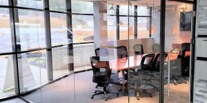 Frameless Glass Partition
