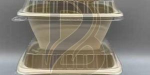 Eco Bagasse Deep Square Container