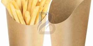 Plain Kraft Paper French Fries Pouch