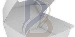 Plain White Corrugated Cup Cake Box